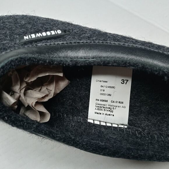 Giesswein Men's Open Back Slippers Size 37 - Picture 10 of 12